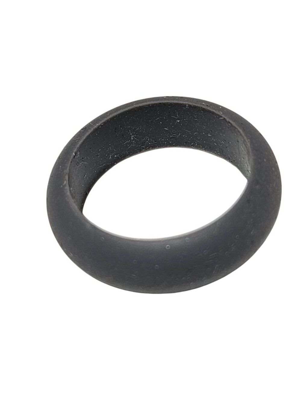Gray Silicone Ring Mens Size 11 Durable Lightweight Wedding Band Fashion Jewelry